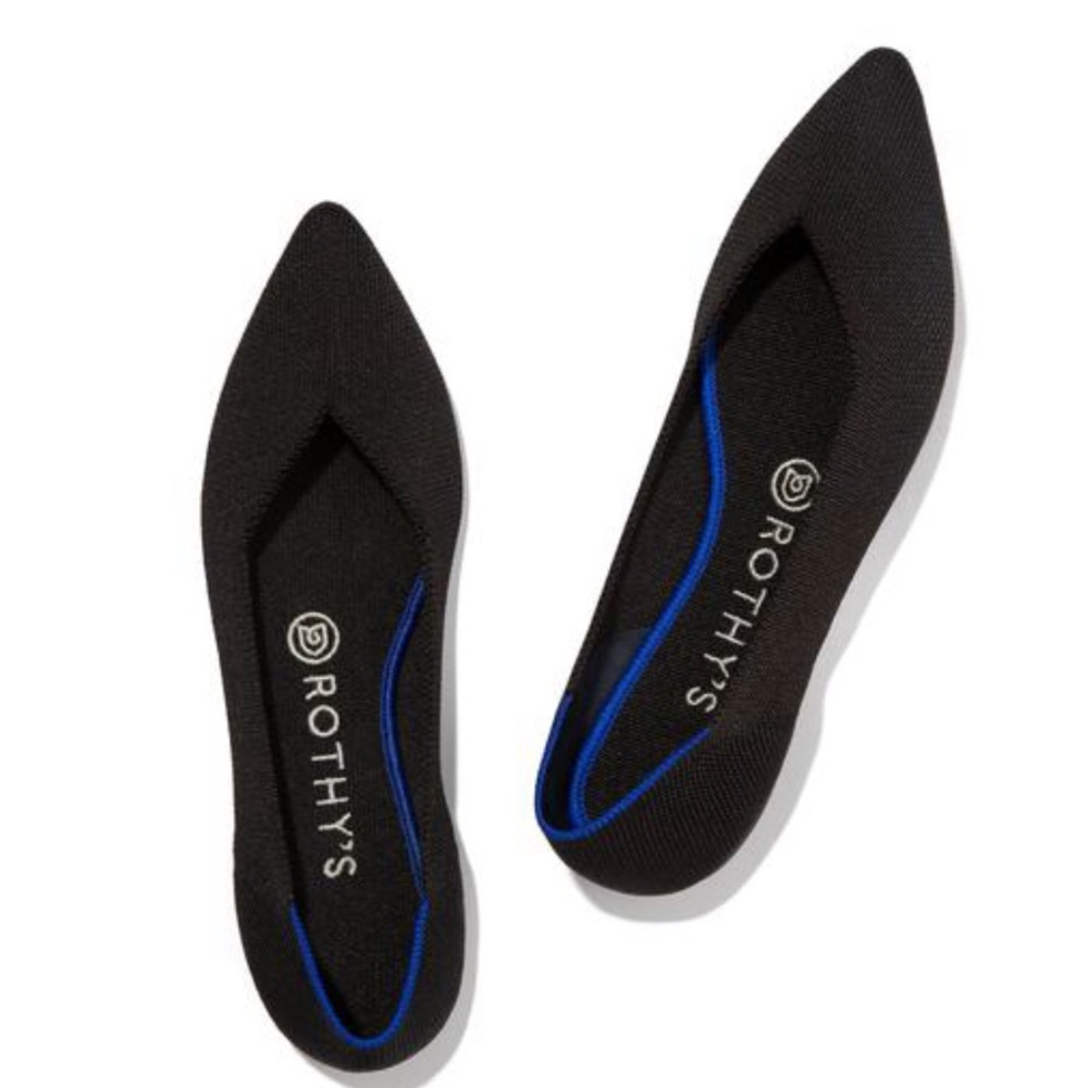 Rothy’s Black The Point Flats 7